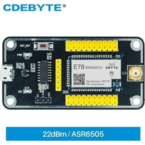 ASR6505 LoRa RF SOC Module Test Board Kit USB To TTL Board for E78-900M22S1A Wireless Module CDEBYTE E78-900TBL-01A