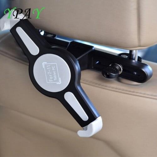 YPAY 7.0-10.5 inch Back Seat Tablet Car Holder Stand 360 Degree Rotate Headrest Stand Bracket Mount For iPad Mini Pro Samsung
