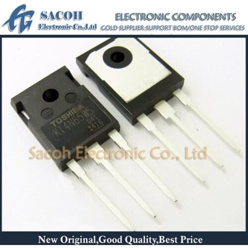 Free Shipping 10Pcs TK14N65W K14N65W TK14N65W5 K14N65W5 TO-247 13.7A 650V Silicon N-Channel MOS Transistor