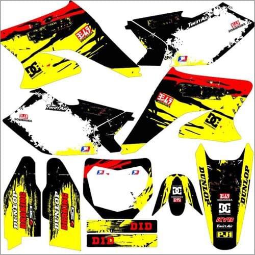 Free customized Motocross Stickers 3M Decals Graphics Kits For Suzuki RMZ250 2004 2005 2006 RMZ 250 For Suzuki 250 RMZ 2006-2004