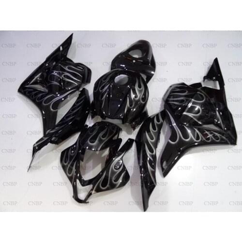 CBR 600 RR 2009 - 2012 Motorcycle Fairing CBR 600 RR 2010 Fairing Kits CBR 600 RR 2010 Black White Frame Plastic Fairings