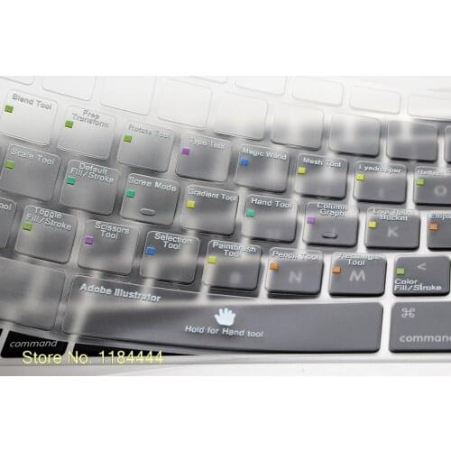 Adobe Illustrator AI Shortcut Hot Key Functional TPU Backlight Keyboard Cover Skin For Old Macbook Pro Air 13 15 17 USA