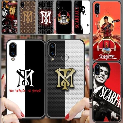Tony Montana Scarface Phone case For Huawei Honor 6 7 8 9 10 10i 20 A C X Lite Pro Play black fashion waterproof trend coque tpu