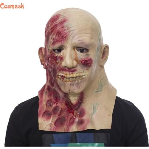 Cosmask Halloween Zombie Mask Adult Scary Horror Latex Mask Rotface Easter Costume Party Mask Halloween Costumes Party