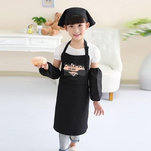 Childrens fashion Painting Clothes Anti-fouling Kindergarten Boy Girl baby Art Painting Dinner Baking Apron logo print