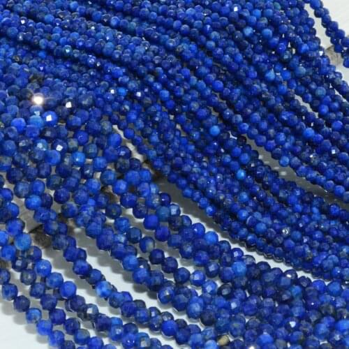 Natural Lapis Lazuli Faceted Round Beads 2mm,3mm,4mm