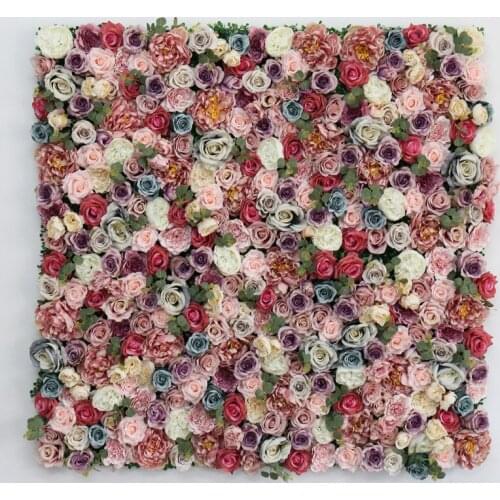 40*60cm Simulation Hydrangea Rose Artificial Silk Flower Wall Wedding Decor Background for Wedding Arch Decor Festival Event