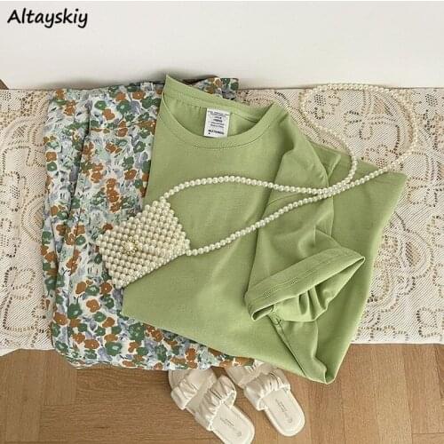 Sets Women Summer Korean Style Short Sleeve Tops Causal Fashion A-line Floral High Waist Holiday Elegant All-match Vintage Chic