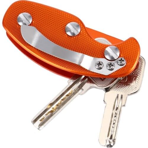 EDC Lightweight Folding Keys Organizer Holder Pocket Aluminum Key Holdear Outdoor Camping Survival Multi-function Tools Key Bar