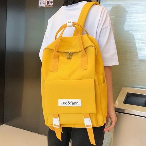 Fashion Waterproof Cute Backpacks Harajuku Women School Bags Kawaii Nylon Backpack Luxury Bag Book for Teenage Girls Lady Female