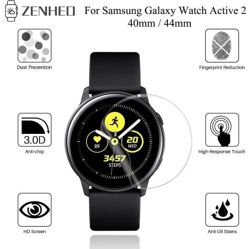 Soft HD Protective Film for Samsung Galaxy Watch Active 2 Active2 40mm 44mm Ultra-thin Full Cover Screen Protector Film