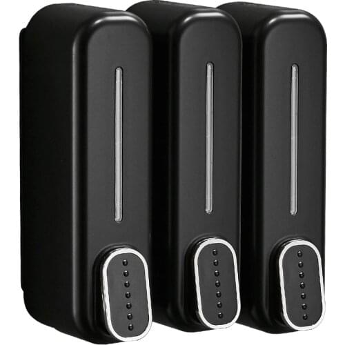 Soap dispenser wall mounted bathroom Hotel shampoo lotion liquid soap dispenser stainless steel 6 color hand soap dispenser