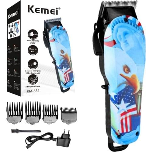 Original adjustable powerful rechargeable hair clipper cirdless electric beard trimmer for men hair trimmer haircut machine