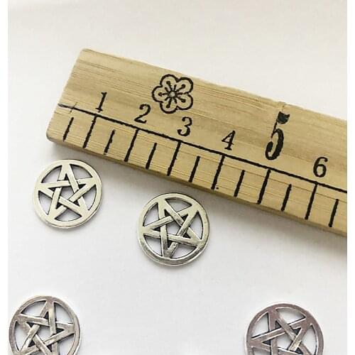 30pcs Pentagram Pendants Necklace Aesthetic Accessories Jewelry Making Supplies, Charms For Jewelry Making Gifts For Women