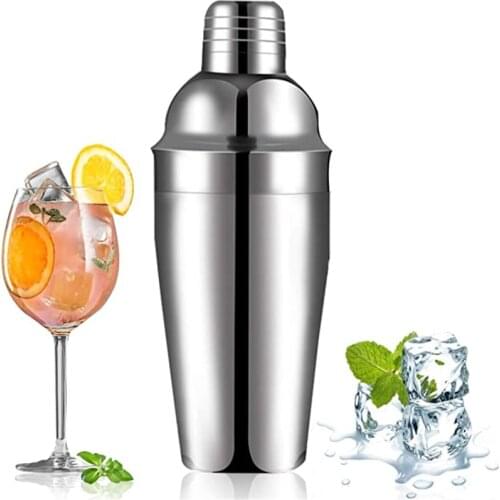 Stainless Steel Cocktail Shaker No Leak Durable Large Drink Shaker Mixer Shaker Bottle Drink Party Bar Tools