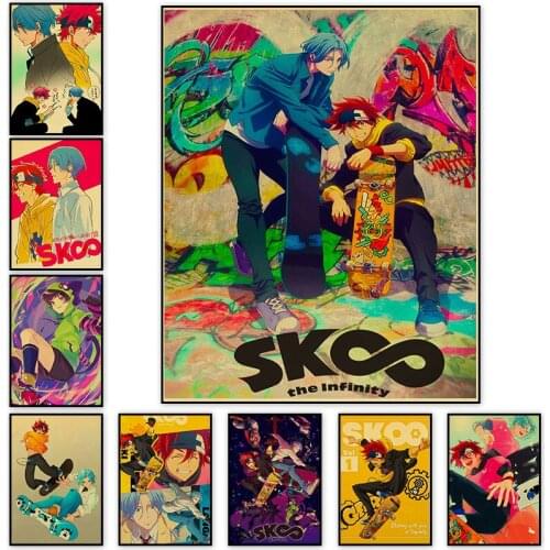 SK8 The Infinity skateboard Retro Anime Posters Classic Japan Animation Figure Canvas Painting Home Decoration Wall Art Pictures