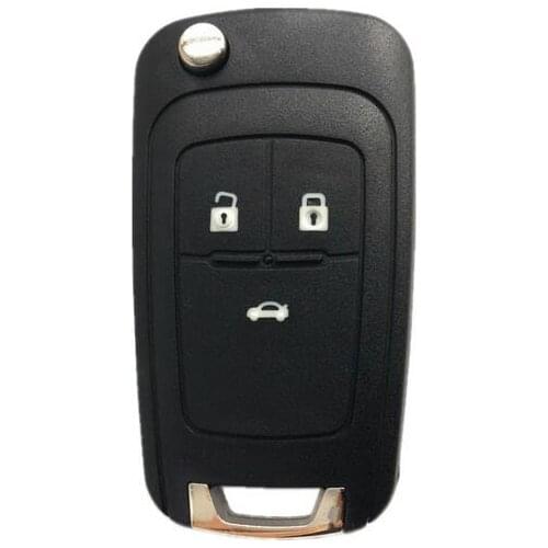 Flip Folding Remote Key Shell Case For Chevrolet Cruze Malibu Buick New Regal Lacrosse Excelle 3 Button HU100 Uncut Blade