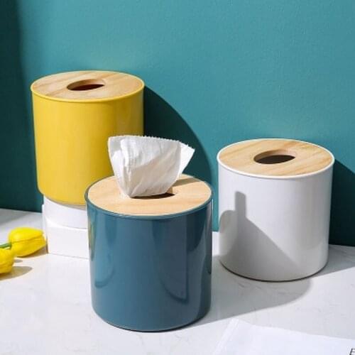 Paper Towel Rack Round Container Paper Towel Box Rack Kitchen Living Room Paper Towel Storage Box Bathroom