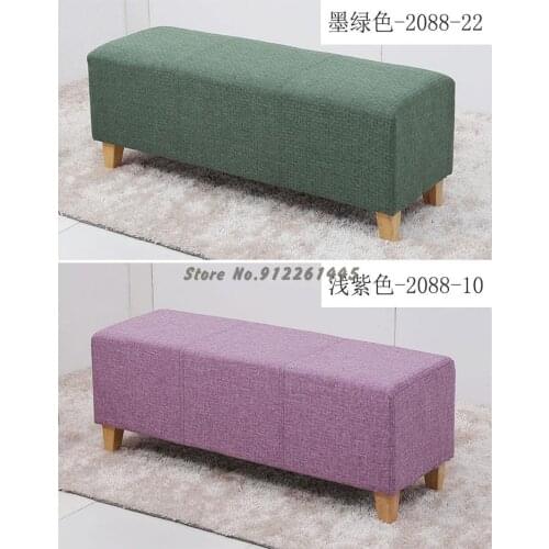 Shoe changing stool shoe cabinet small sofa solid wood storage at the door of household clothing store simple modern bench bench