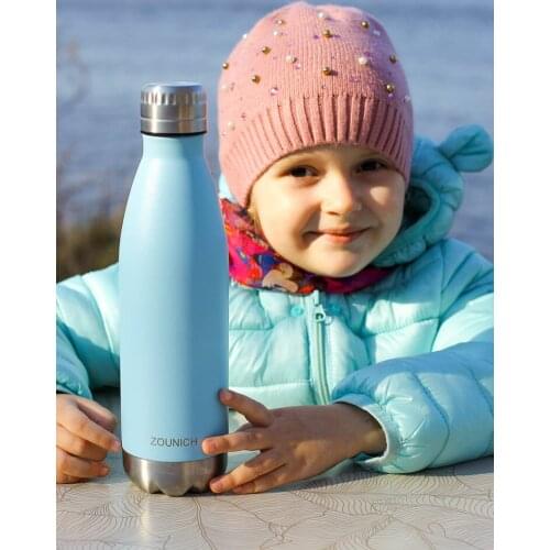 ZORRI 350/500ML Thermos Double Wall Stainless Steel Vacuum Flasks Thermos Cup Coffee Tea Milk Travel Mug Thermo Bottle Thermcup