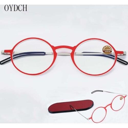 Blu-rey-proof universal ultra-thin reading glasses for men and women to send portable mobile phone glasses case