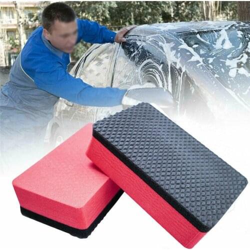 Wax Car Clay Wash Mud Accessories Black & Red Replacement Sponge Block