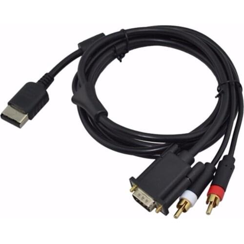 Top quality VGA High Definition Cable Sound Adapter RCA HD PAL NTSC For Sega Dreamcast SEGA DC Console Games Accessories