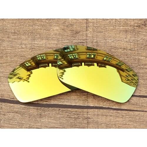 Vonxyz 24K Mirror Polycarbonate Replacement Lenses for-Oakley Monster Pup Frame