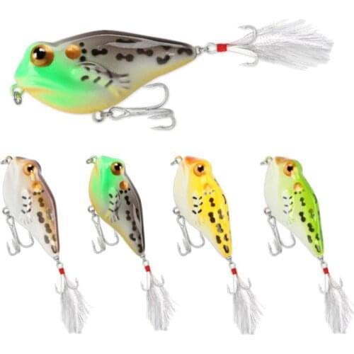 1pcs New Style Crankbait Fishing Lure 6cm/8g fioating Rock Frog Hard Bait Topwater Wobblers Minnow Japan Plastic Fishing Lures