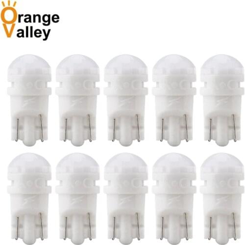 10pcs Car T10 2835 SMD 194 168 W5W 3 LED Light Bulb White Amber Red Green License Plate Lamp Width Lights 3 LEDs DC 12V