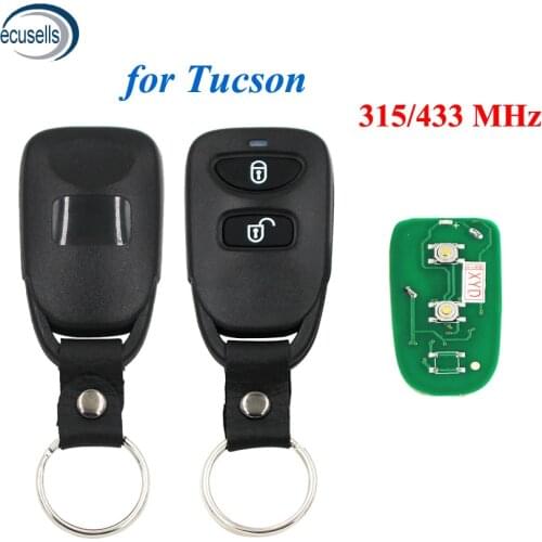 2 Buttons Remote Control Key Fob 315/433MHz for Hyundai Tucson