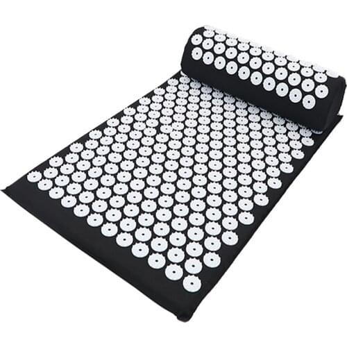 3PCS/set Massage Cushion Yoga Acupressure Mat and Pillow Set Neck Back Foot Massager Pain Stress Relief Acupuncture Massage Pad