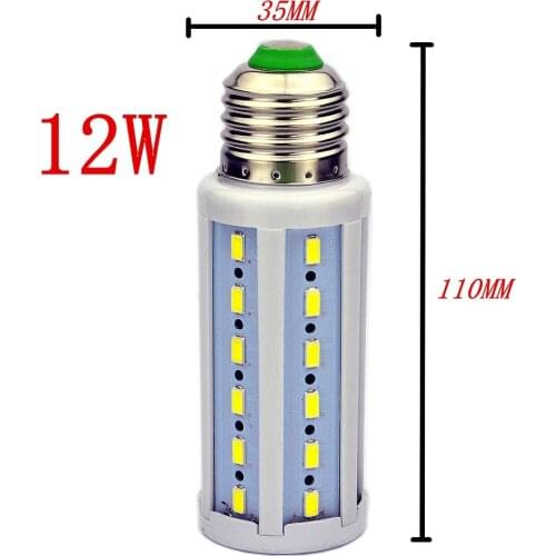 5Pcs/lot Light Bulb B22 E26 E27 E14 SMD5730 12W 42Leds LED Lamp Bulb 220V/AC Corn Bulb Light Bulb High brightness Corn Light
