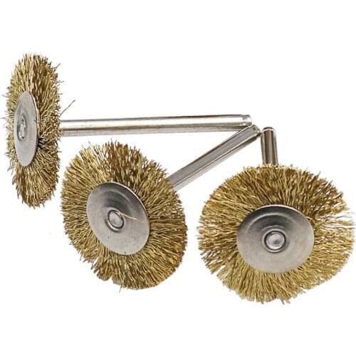 9pcs/lot 3.0mm Min Polishing Copper Wire Bowl Brush Cleaning Polishing Metal Rust Brush Set Grinding Machine