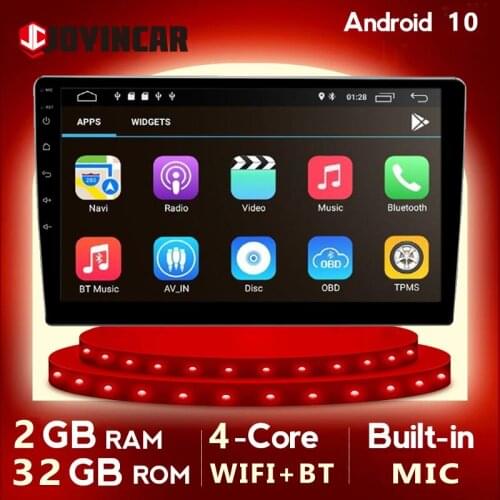 JOYINCAR Universal 1din Android 10/ 9.1 Car Radio Multimedia Player 2G+32G Car Stereo Autoradio GPS Navigation MP5 Player Wifi B