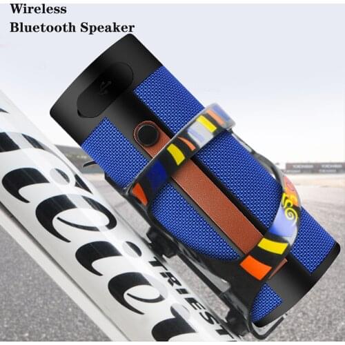 Bluetooth Speaker Outdoor Waterproof Portable Column Bass Subwoofer Super Bass USB/TF Card FM Radio Music Play Wireless Speaker