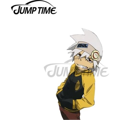 JumpTime 13 x 3.3cm For Cool Soul Vinyl Car Stickers Waterproof Anime Decal Scratch-proof Windshield Decoration