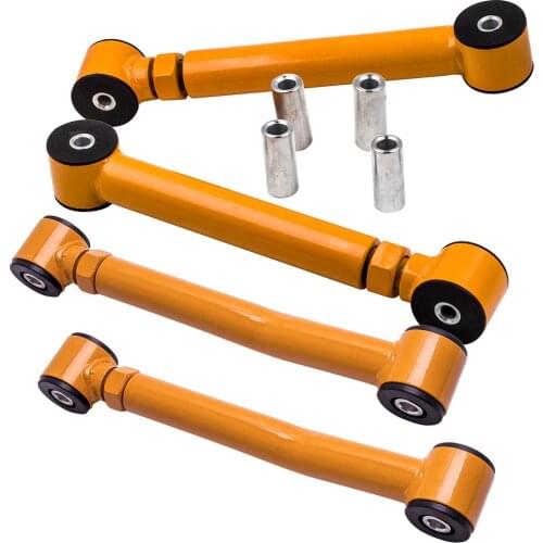 For Jeep Grand Cherokee ZJ 1993-1998 Front Lower & Rear Upper Control Arms Set For Jeep Wrangler TJ 1997