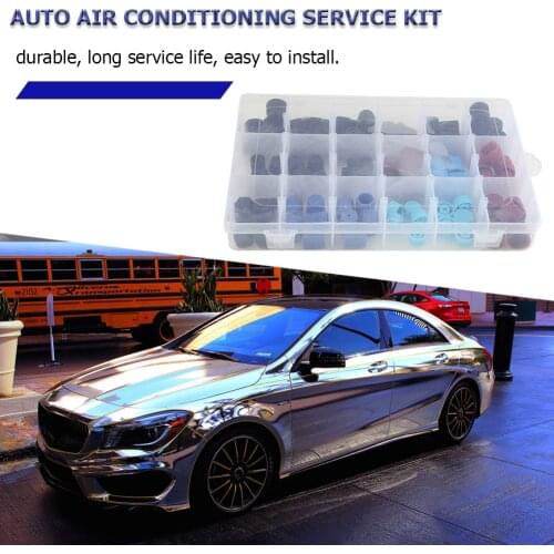 90pcs/set Air Conditioning Cover Port Kit R134a R12 Outdoor Anti-resistance High Low Side Car AC Service Repairing Parts