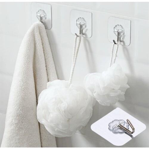 1/10pc Strong Suction Wall Hooks Mask Holder Home Organization And Storage Bathroom Belt/Tie Hanger Organizer For Kitchen Office