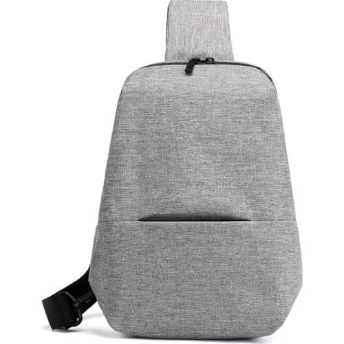 Chest bag mens large capacity waist bag single shoulder cross chest 10 inch flat bag travel bag