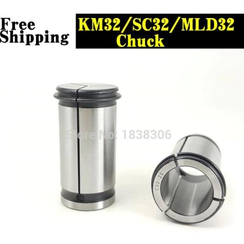 Power Grip Collet Chuck 32 STRAIGHT shank COLLET KM COLLET MLD Milling Chuck cutting tools CNC Machine EndMilling Tool 6mm 25 mm