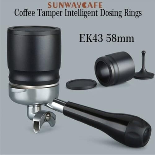 Funnel Portafilter for 58MM Coffee Tamper Aluminum Intelligent Dosing Ring Brewing Bowl Coffee Powder for Espresso Barista