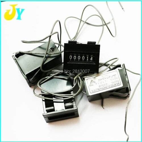 10 pcs/lot 6 digits arcade coin counter meter 12V 18pcs mechanical counter cassette counter for slot game machine swing machine