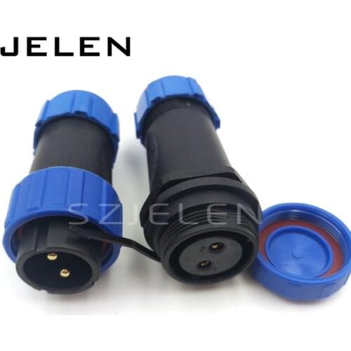 SP2110/SY2111, waterproof Connector 2 pin Plug and socket, IP68, led cable connector