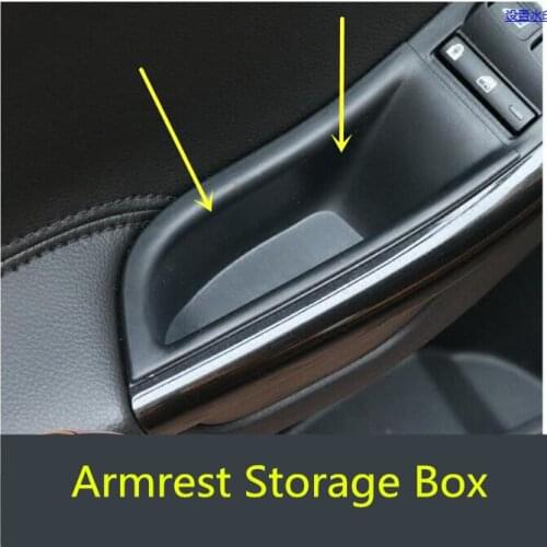 Auto Convenience Decorations Door Armrest Storage Box For Ford Focus 2012 2013 14 15 16 2017AB102