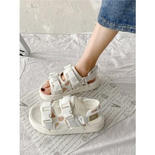 Large Size 35-40 Ladies Single Shoes Summer New Fashion All-Match Casual Sports Sandals