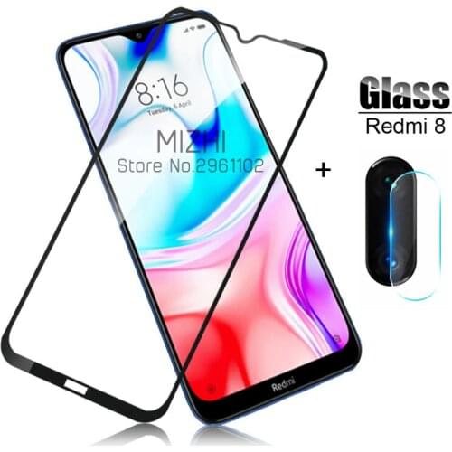 2 in 1 protective glass for xiaomi redmi 8a camera lens screen protector on xiomi xaomi redmi 8 a a8 redmi8a redmi8 back cover