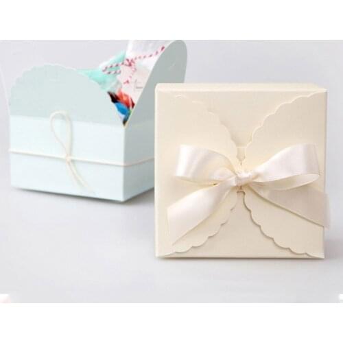 20/50pcs Pure Color Small Fresh Hand Soap Square Folding Gift Box Spot Simple Wedding Candy Box Packaging Box Gift