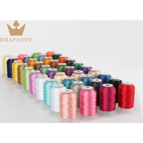 40WT 120D/2 500 Meters 40 Different Bro*ther Colors Premium Quality Polyester Machine Embroidery Sew Thread Mini Cone Home Hobby
